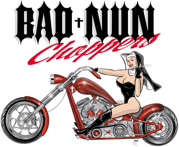bad nun print